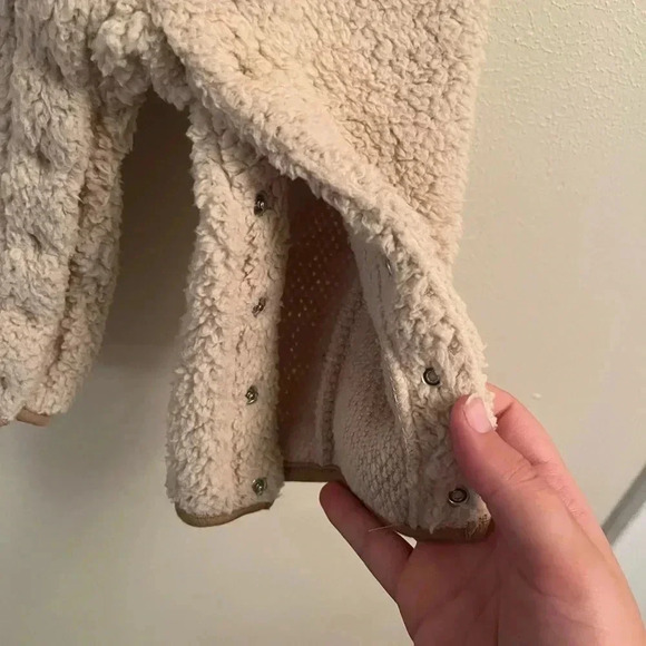 🤍3/$20 Carters Sherpa One Piece Romper Coverall Size 12 Mos. Quarter Zip - Picture 5 of 5